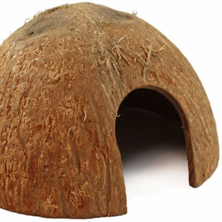 Kryjówka Terrario CocoCave L gładka połówka kokosa