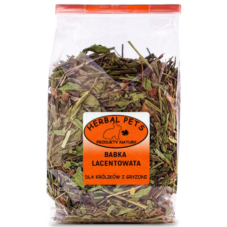 Herbal Pets babka lancetowata 70g - Naturalne źródło włókna dla gryzoni