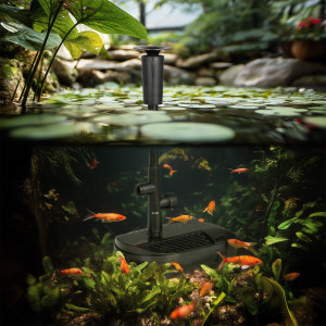 Kruger Meier FountainPure 2000 - fontanna, filtr i pompa wody do oczka wodnego