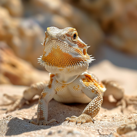 Terrario Dragon Sand 2.5kg - mikro piasek pustynny | Bezpyłowy, naturalny wygląd idealny do terrarium