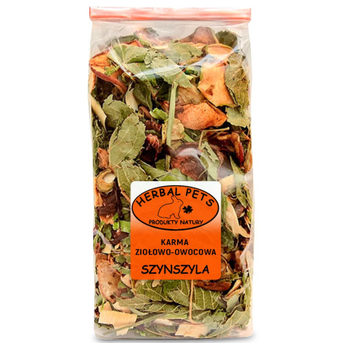 Herbal Pets - Karma Ziołowo-Owocowa dla Szynszyli 150g | Naturalne zioła i owoce, wspiera trawienie