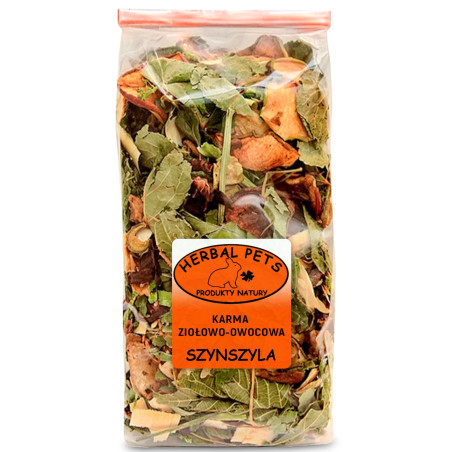 Herbal Pets - Karma Ziołowo-Owocowa dla Szynszyli 150g | Naturalne zioła i owoce, wspiera trawienie