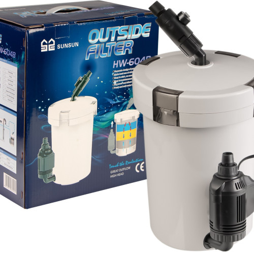 SunSun HW-604B - filtr zewnętrzny 800l/h | Krystaliczna woda i cicha praca