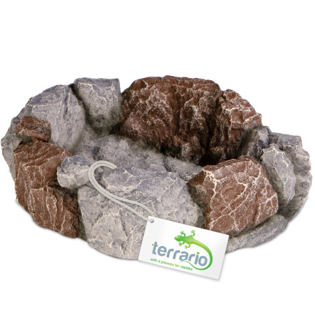 Terrario Stone Circle Bowl L – Miska do Terrarium 17x15x4,5 cm - Naturalny wygląd, łatwa aranżacja