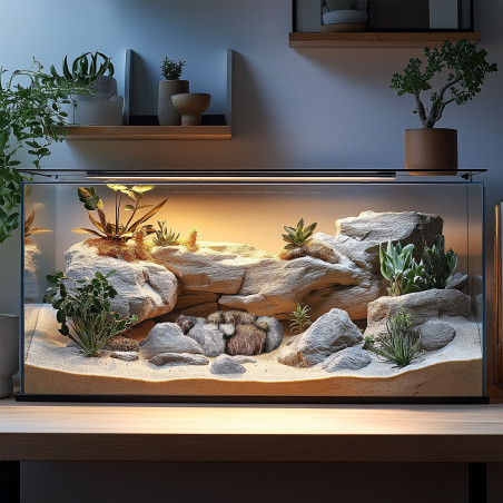 Terrario Stone Circle Bowl L – Miska do Terrarium 17x15x4,5 cm - Naturalny wygląd, łatwa aranżacja