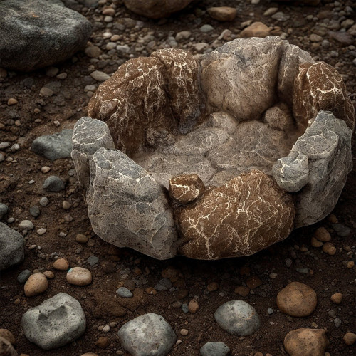 Terrario Stone Circle Bowl L – Miska do Terrarium 17x15x4,5 cm - Naturalny wygląd, łatwa aranżacja