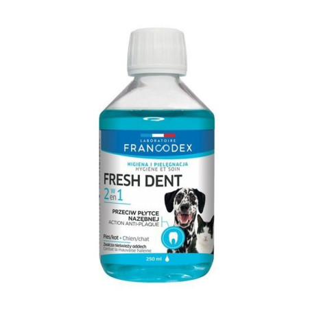 Francodex do higieny jamy ustnej dla psa i kota 250 ml - Świeży oddech i zdrowe zęby