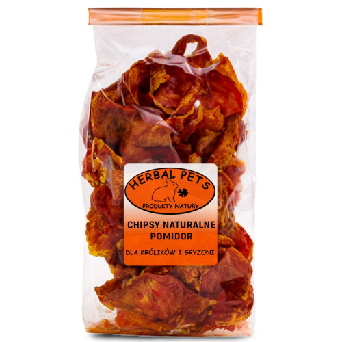 Herbal Pets - Chipsy naturalne pomidor 40g - Zdrowa przekąska dla gryzoni