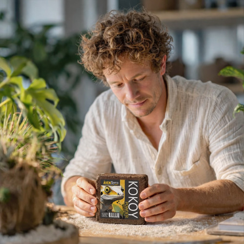 Podłoże kokosowe Aventerra Sweden KOKOY 2 L proszek do terrarium