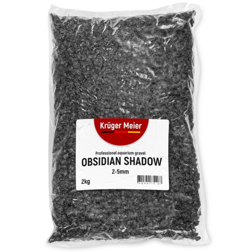 Kruger Meier Obsidian Shadow 2–5 mm – Żwirek akwarystyczny 2 kg | Idealne do akwarium