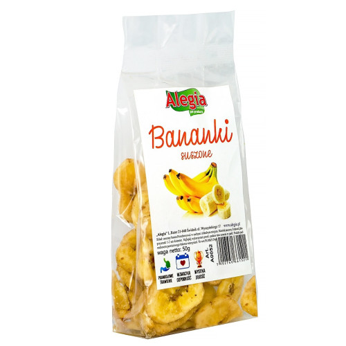 Alegia - suszone bananki | Smaczna naturalna przekąska dla gryzoni