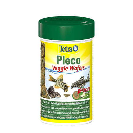Tetra Pleco VeggieWafers 100ml - pokarm dla ryb roślinożernych dennych | Idealny dla glonojadów