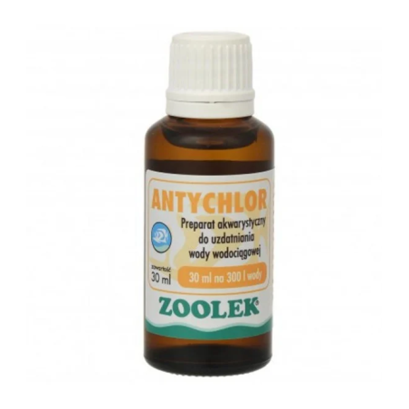 Neutralizator chloru Zoolek Antychlor 30 ml do terrariów