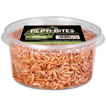 Terrario Repti Bites Gammarus 250ml - kiełż zdrojowy suszony | Wysokobiałkowy pokarm dla gadów