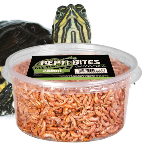 Terrario Repti Bites Gammarus 250ml - kiełż zdrojowy suszony | Wysokobiałkowy pokarm dla gadów