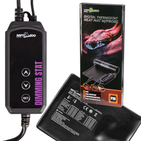 Repti-Zoo Digital Heat Mat 23W - mata grzewcza PVC z termostatem – Precyzyjne ogrzewanie terrarium i komfort dla gadów