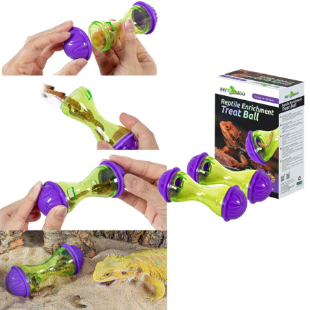 Repti-Zoo Enrichment Treat Ball 2 szt - Pobudza instynkt łowiecki i aktywność