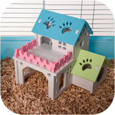 Domek dla gryzoni Furrever Friends American Mouse-House dla myszy i chomików