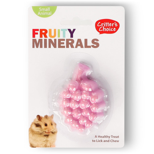 HappyPet Fruity Minerals 30g - kostka wapienna winogronowa | Wzmacnia zęby i kości