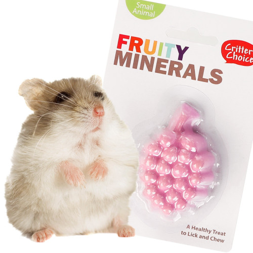 HappyPet Fruity Minerals 30g - kostka wapienna winogronowa | Wzmacnia zęby i kości