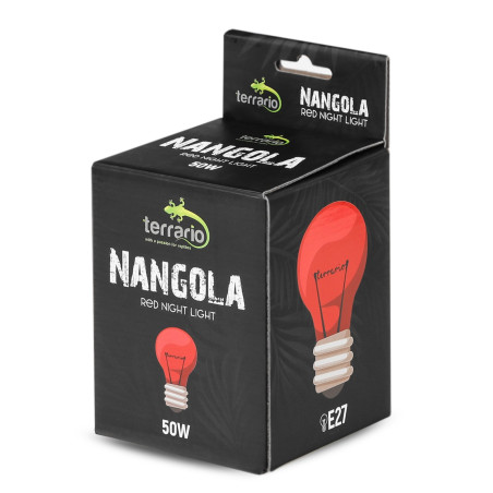 Terrario Nangola Red Night Light - żarówka podczerwona 50W | Idealna do nocnego ogrzewania terrarium
