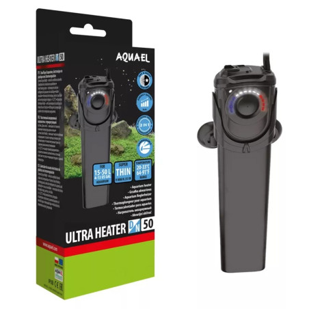 Aquael Ultra Heater D&N 50W - grzałka do akwarium | Stabilna temperatura