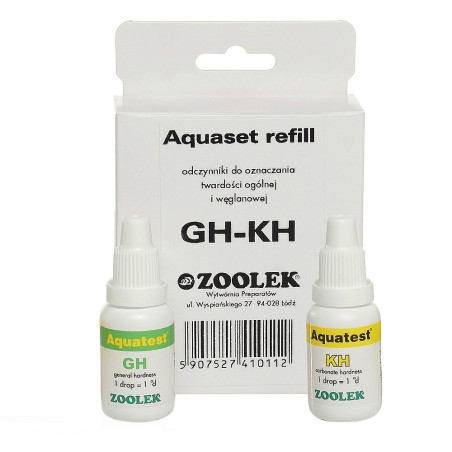 Zoolek uzupełnienie Aquaset refill GH-KH - Dokładne pomiary GH/KH