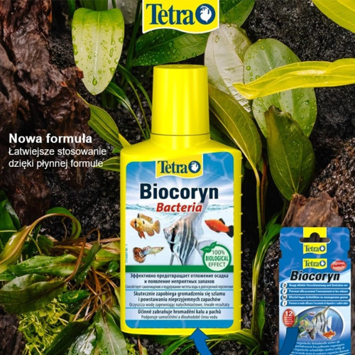 Tetra Biocoryn 100ml - Szybkie usuwanie szkodliwych substancji, bezpieczny dla ryb