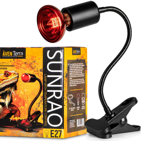Lampa grzewcza do terrarium Aventerra SUNRAO z regulacją mocy