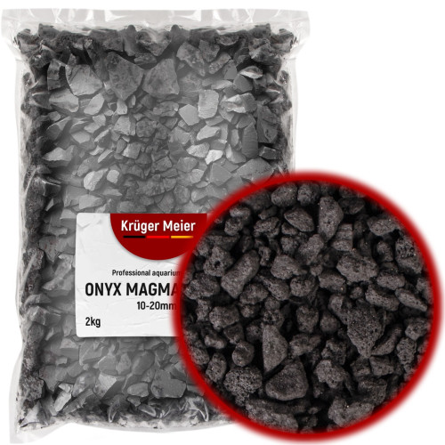 Żwir akwariowy Kruger Meier Onyx Magma Stones 10-20 mm 2 kg