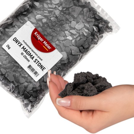 Żwir akwariowy Kruger Meier Onyx Magma Stones 10-20 mm 2 kg