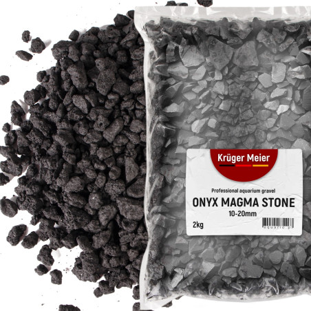 Żwir akwariowy Kruger Meier Onyx Magma Stones 10-20 mm 2 kg
