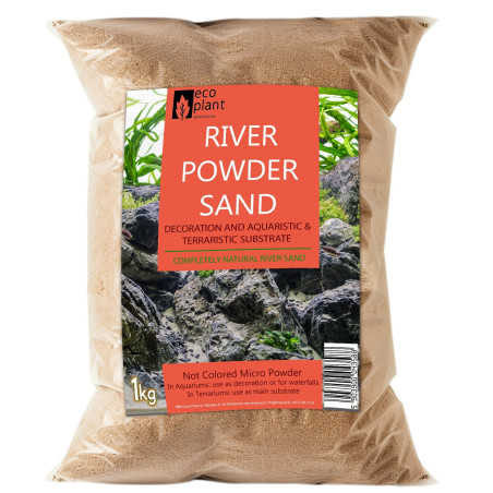 Eco Plant River Powder Sand 1kg - piasek rzeczny drobny | Idealny do akwarium roślinnego
