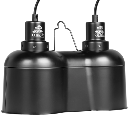 Oprawka podwójna Terrario SunFusion Duo ceramiczna na 2 żarówki grzewcze i UVB