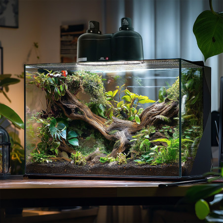 Oprawka podwójna Terrario SunFusion Duo ceramiczna na 2 żarówki grzewcze i UVB