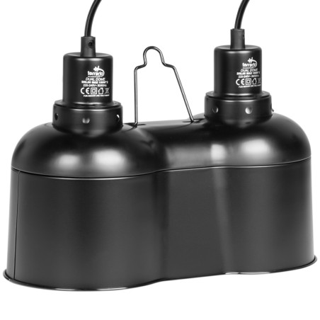Oprawka podwójna Terrario SunFusion Duo ceramiczna na 2 żarówki grzewcze i UVB