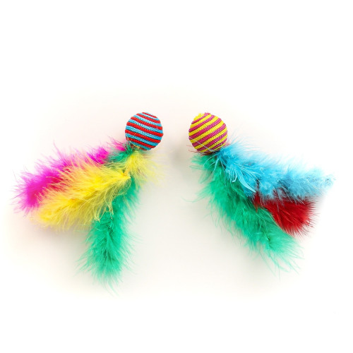 HappyPet Carnival Ball Toy 2 szt - Aktywna zabawa i stymulacja kota