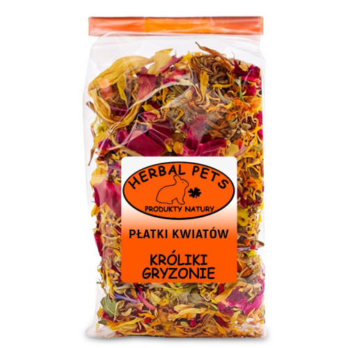 Herbal Pets Płatki Kwiatów 30g - Smaczne, naturalne urozmaicenie diety gryzoni