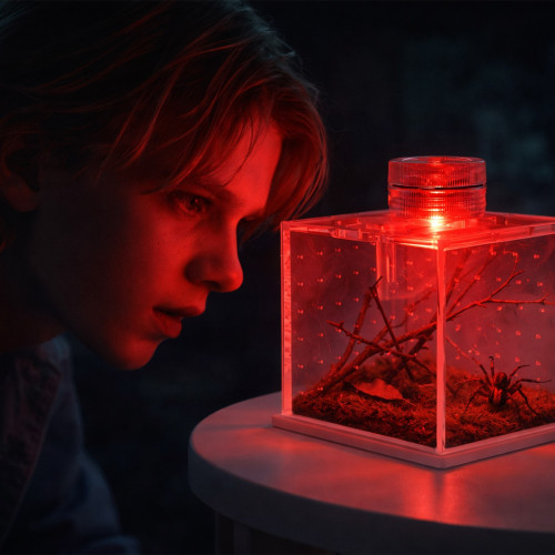 Terrarium akrylowe Terrario SpiderNook L mini z oświetleniem LED