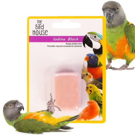 HappyPet Iodine Block 30g - Wspiera zdrowie i rozmnażanie ptaków