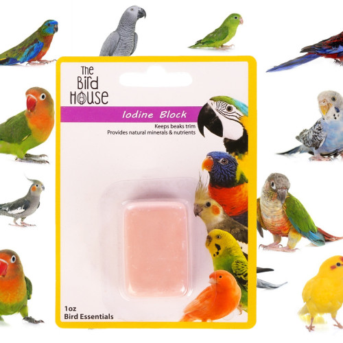 HappyPet Iodine Block 30g - Wspiera zdrowie i rozmnażanie ptaków