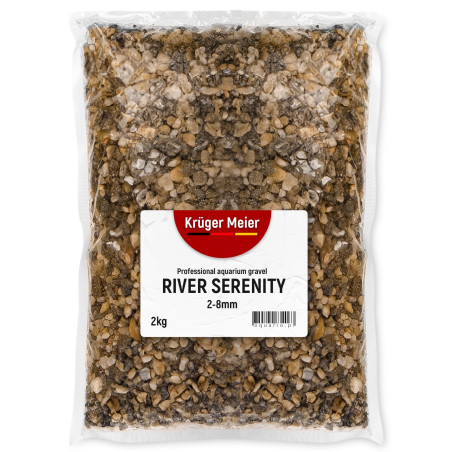 Kruger Meier River Serenity 2–8 mm – Żwirek akwarystyczny 2 kg | Idealny do akwarium