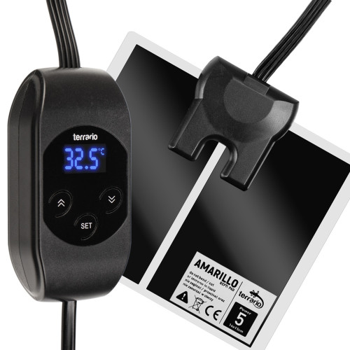 Terrario Amarillo 5W - mata grzewcza z termostatem LCD | Idealna do terrarium