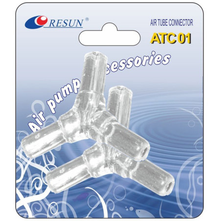 Resun ATC01 - trójnik na wężyk 6mm 2szt | Idealny do akwarium