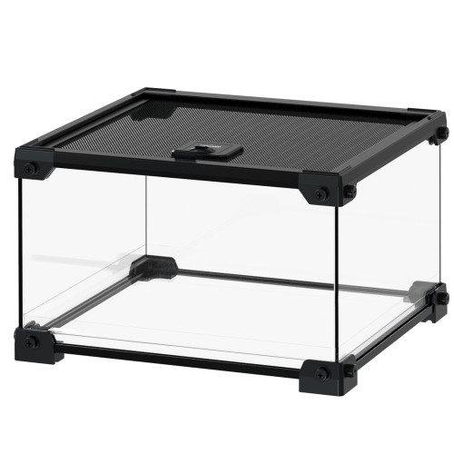 Repti-Zoo Terrarium szklane z siatką NAK04B 30x30x20cm - Idealne dla małych gadów