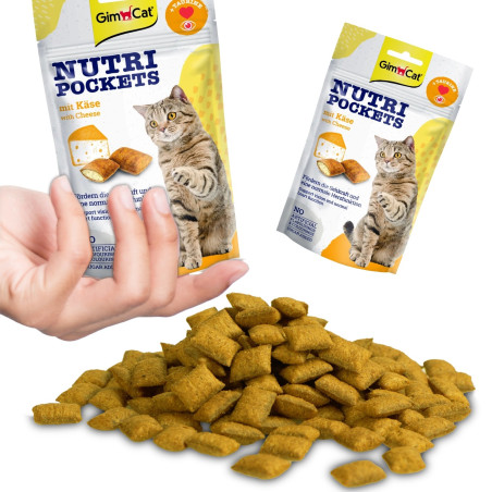 GimCat Nutri Pockets Cheese - dla zdrowych oczu i serca kota
