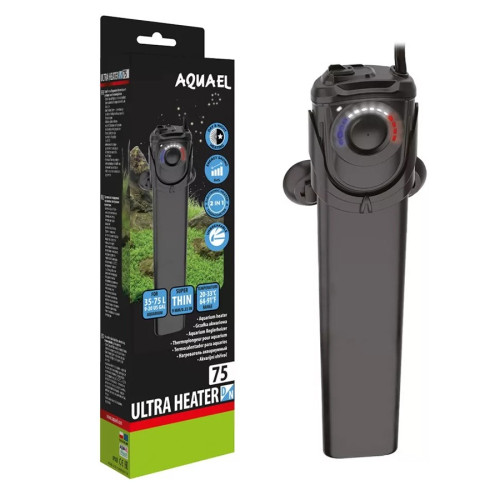 Aquael Ultra Heater D&N 75W - stabilna i bezpieczna temperatura dla akwarium