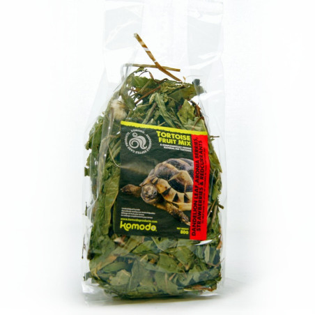 Pokarm dla żółwi Komodo Tortoise Fruit Mix 80 g - mieszanka ziół i owoców