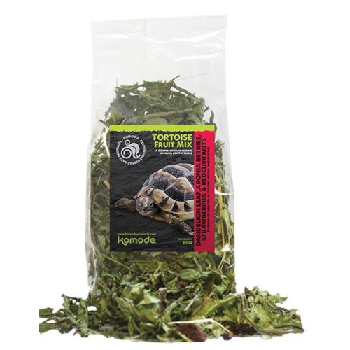 Pokarm dla żółwi Komodo Tortoise Fruit Mix 80 g - mieszanka ziół i owoców