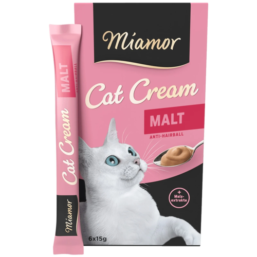 Miamor Cat Cream Malt - paszteciki kremowe dla kotów 6x90g | Ulubiony smak kotów, szybka wysyłka